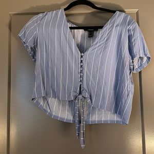 Forever 21 cropped striped top